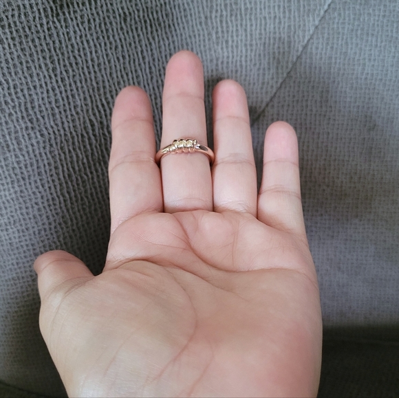 Bronzallure Rope Textured Front Rose🌹 Gold💛  Ring💍 - Picture 14 of 15